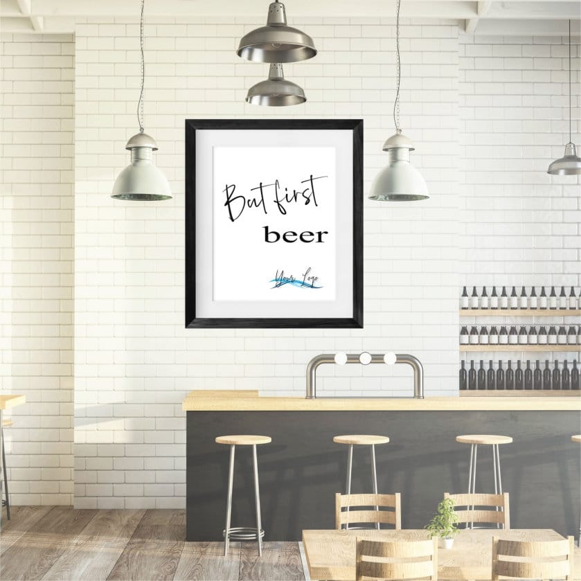 But First beer Framed Print