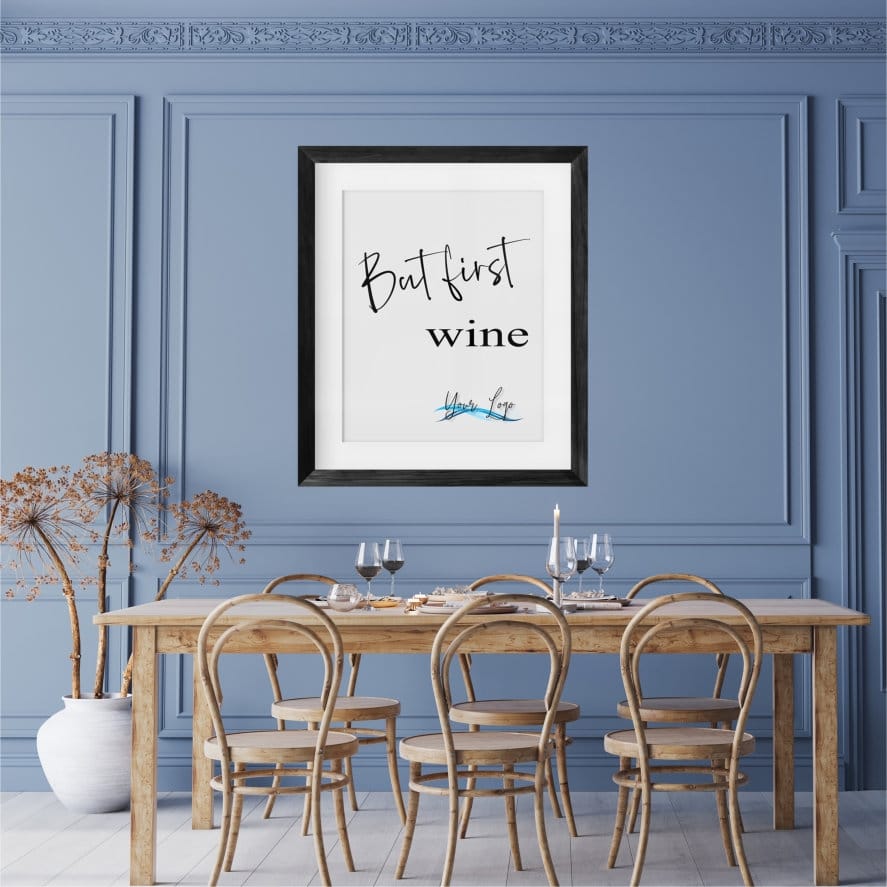 But First wine Framed Print