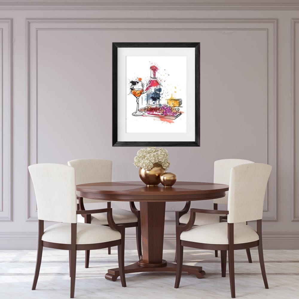 Cheese & Wine Print 