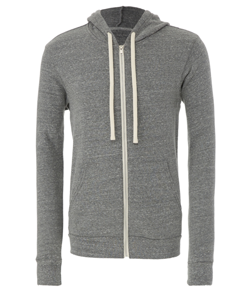 Canvas Unisex Tri-Blend Full Zip Hoodie