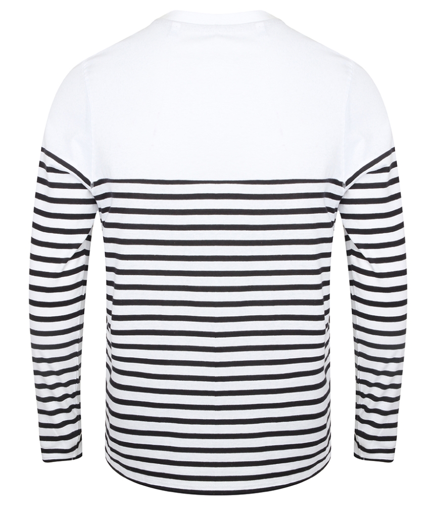 Front Row Unisex Long Sleeve Breton Striped T-Shirt