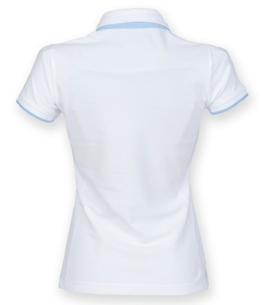 Front Row Ladies Contrast Cotton Piqué Polo Shirt