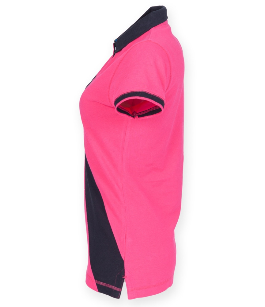 Front Row Ladies Diagonal Stripe Cotton Piqué Polo Shirt