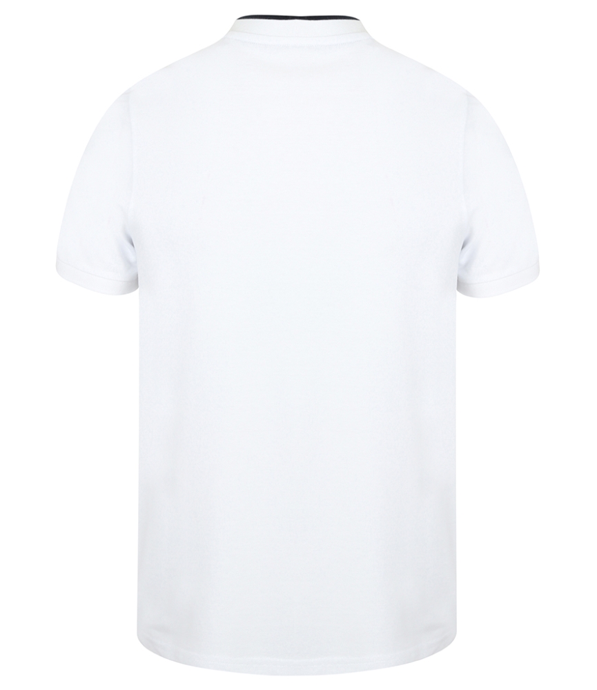 Front Row Stand Collar Stretch Polo Shirt