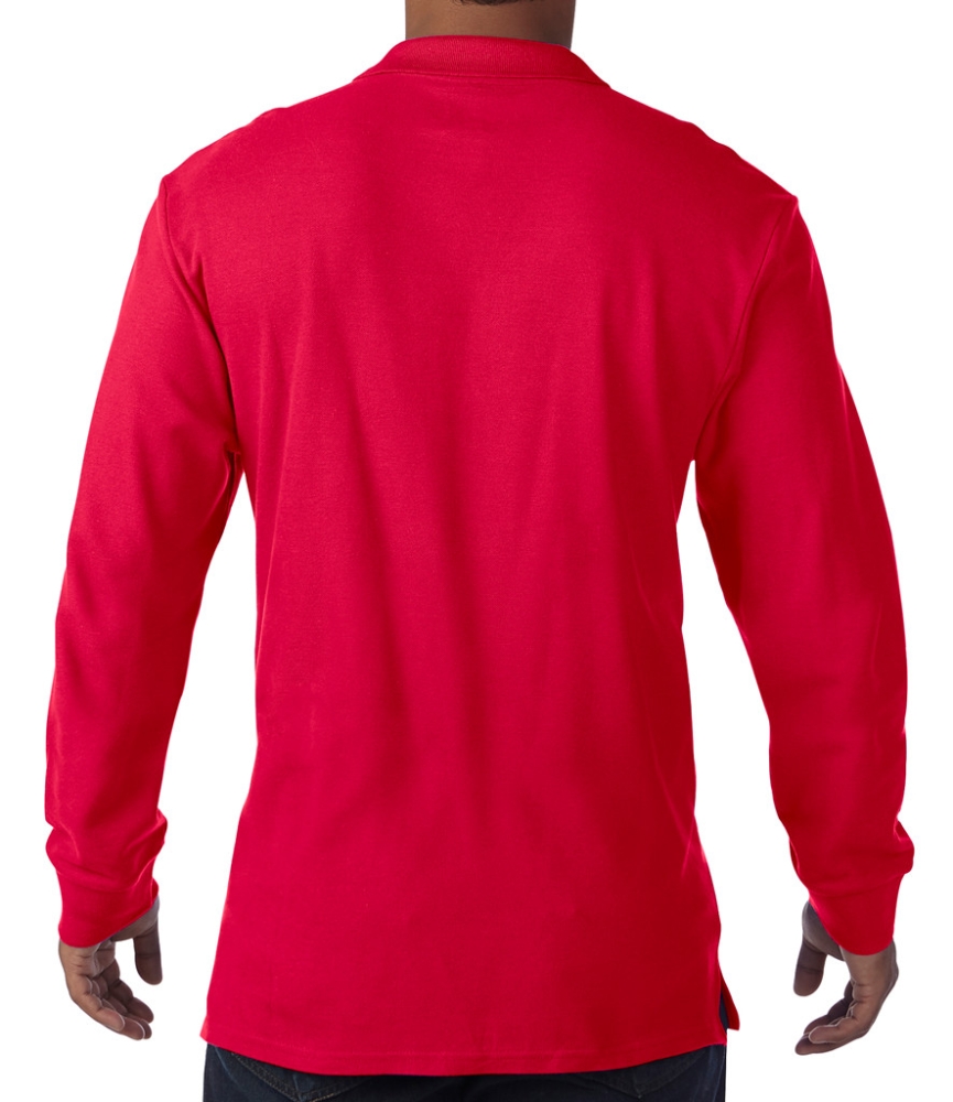 Gildan Long Sleeve Premium Cotton® Double Piqué Polo Shirt
