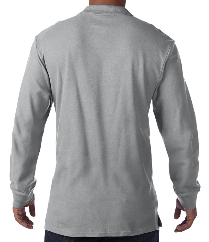 Gildan Long Sleeve Premium Cotton® Double Piqué Polo Shirt