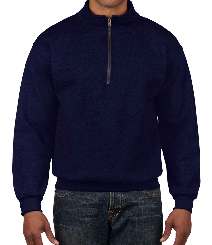 Gildan Heavy Blend™ Vintage Zip Neck Sweatshirt