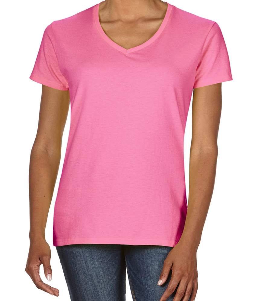 Gildan Ladies Premium Cotton® V Neck T-Shirt