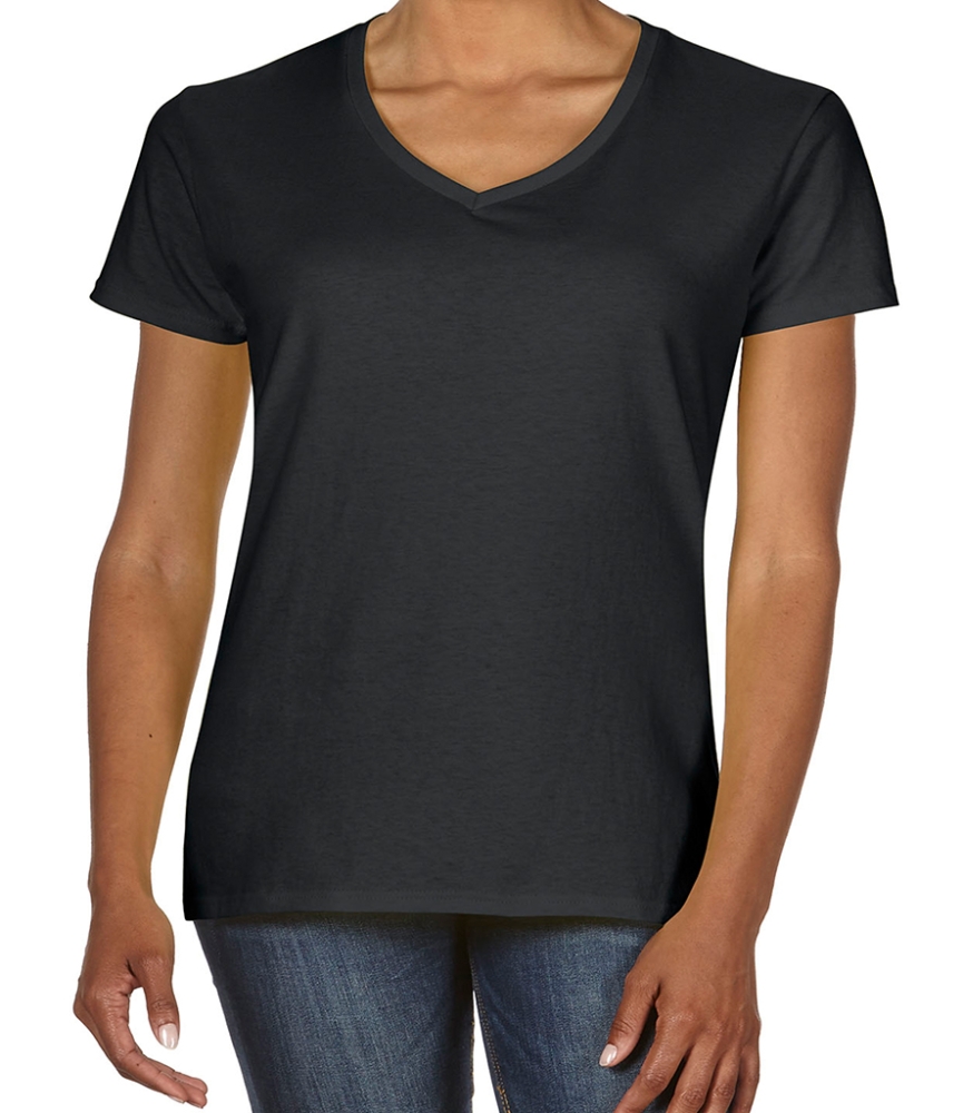 Gildan Ladies Premium Cotton® V Neck T-Shirt