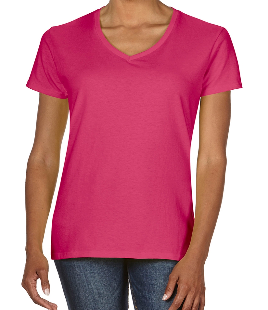 Gildan Ladies Premium Cotton® V Neck T-Shirt
