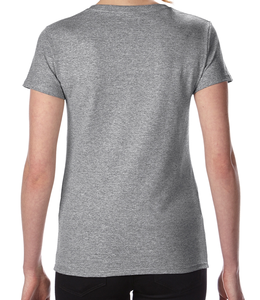 Gildan Ladies Premium Cotton® V Neck T-Shirt