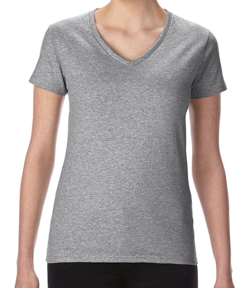 Gildan Ladies Premium Cotton® V Neck T-Shirt