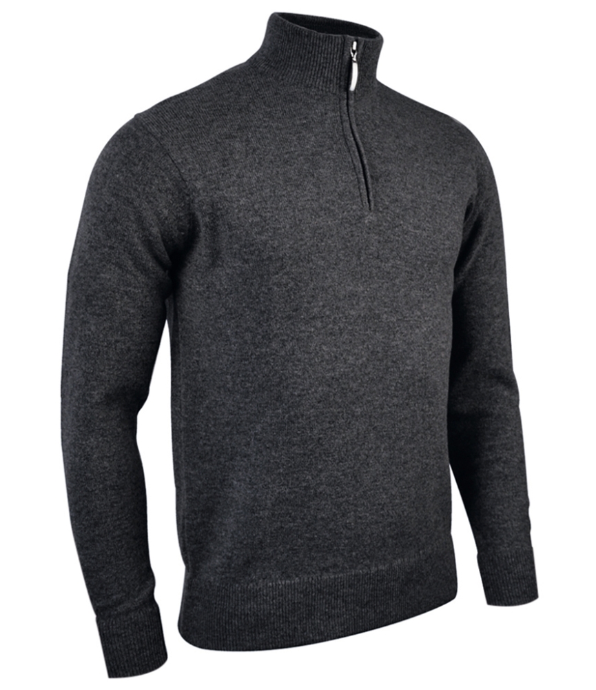 Glenmuir Zip Neck Lambswool Sweater