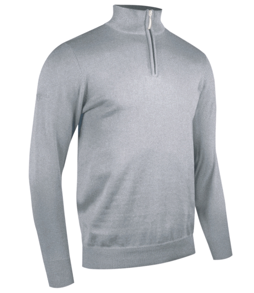 Glenmuir Zip Neck Cotton Sweater