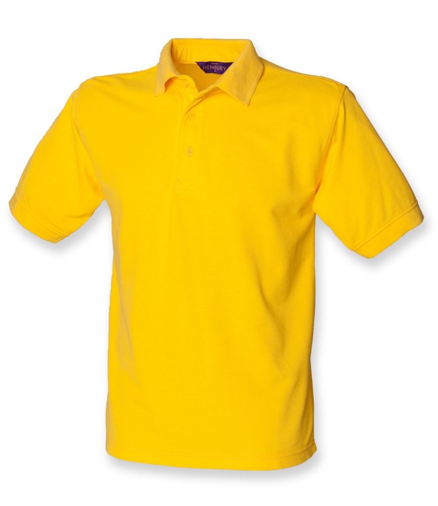 Henbury Heavy Poly/Cotton Piqué Polo Shirt