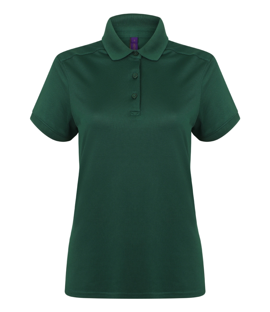 Henbury Ladies Slim Fit Stretch Microfine Piqué Polo Shirt