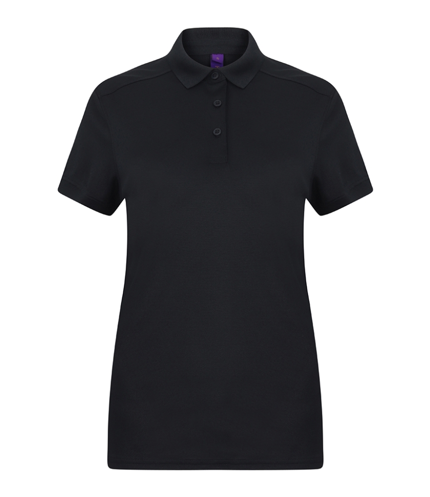 Henbury Ladies Slim Fit Stretch Microfine Piqué Polo Shirt