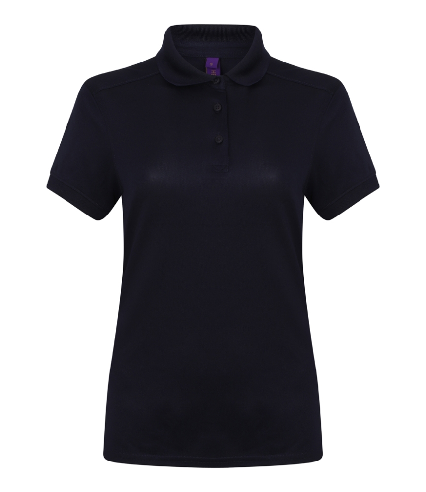 Henbury Ladies Slim Fit Stretch Microfine Piqué Polo Shirt