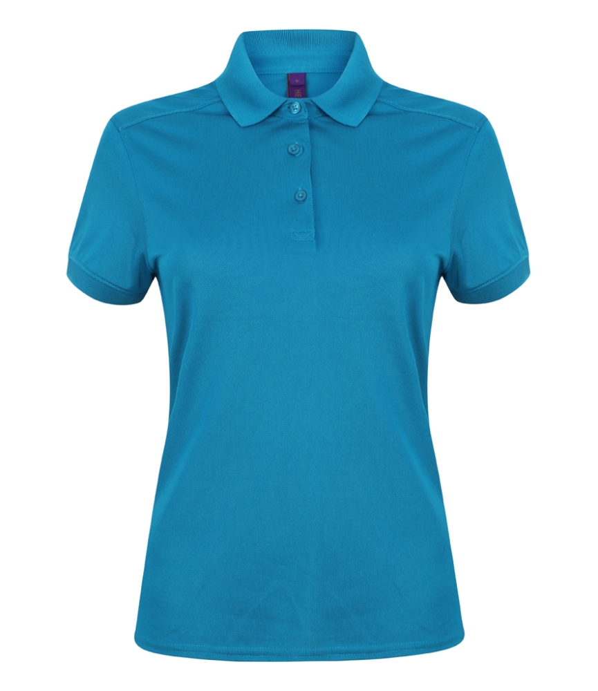 Henbury Ladies Slim Fit Stretch Microfine Piqué Polo Shirt