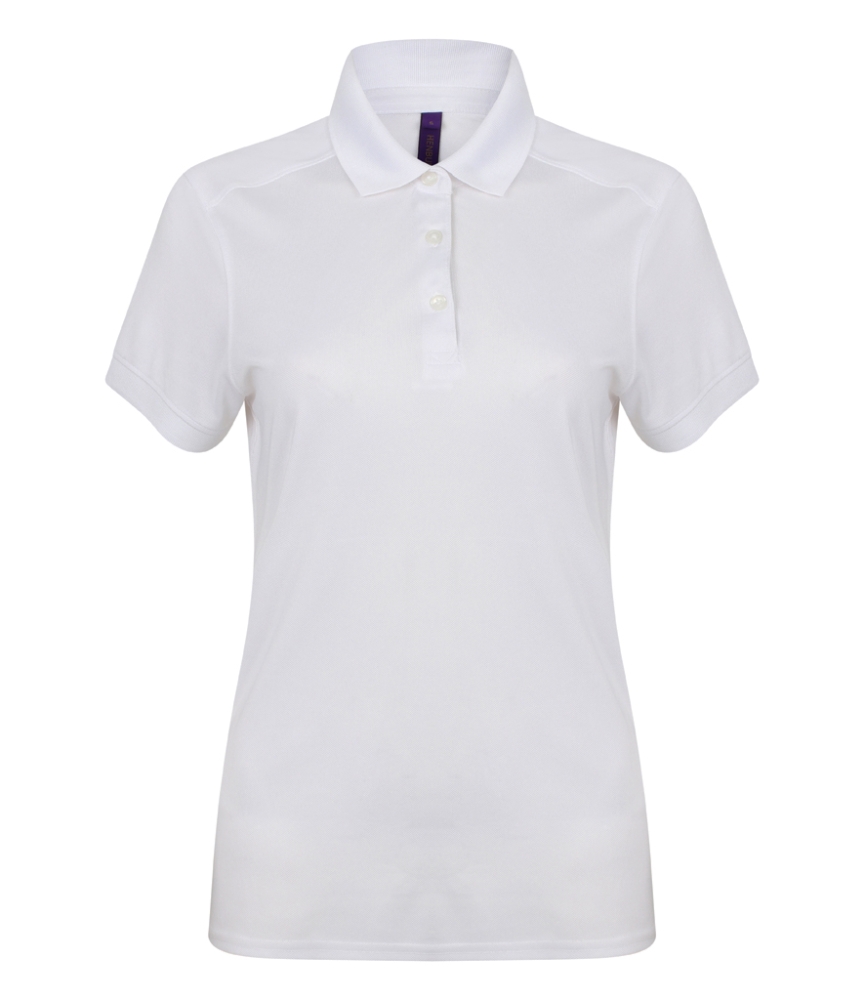 Henbury Ladies Slim Fit Stretch Microfine Piqué Polo Shirt