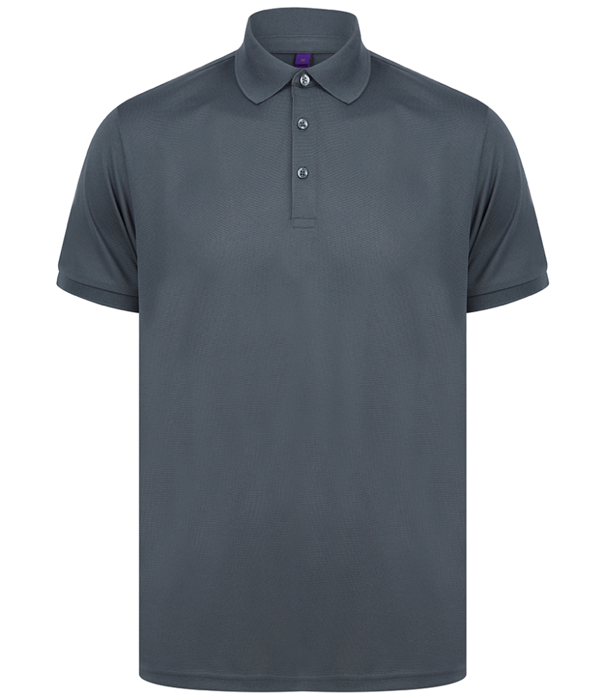 Henbury Recycled Polyester Piqué Polo Shirt