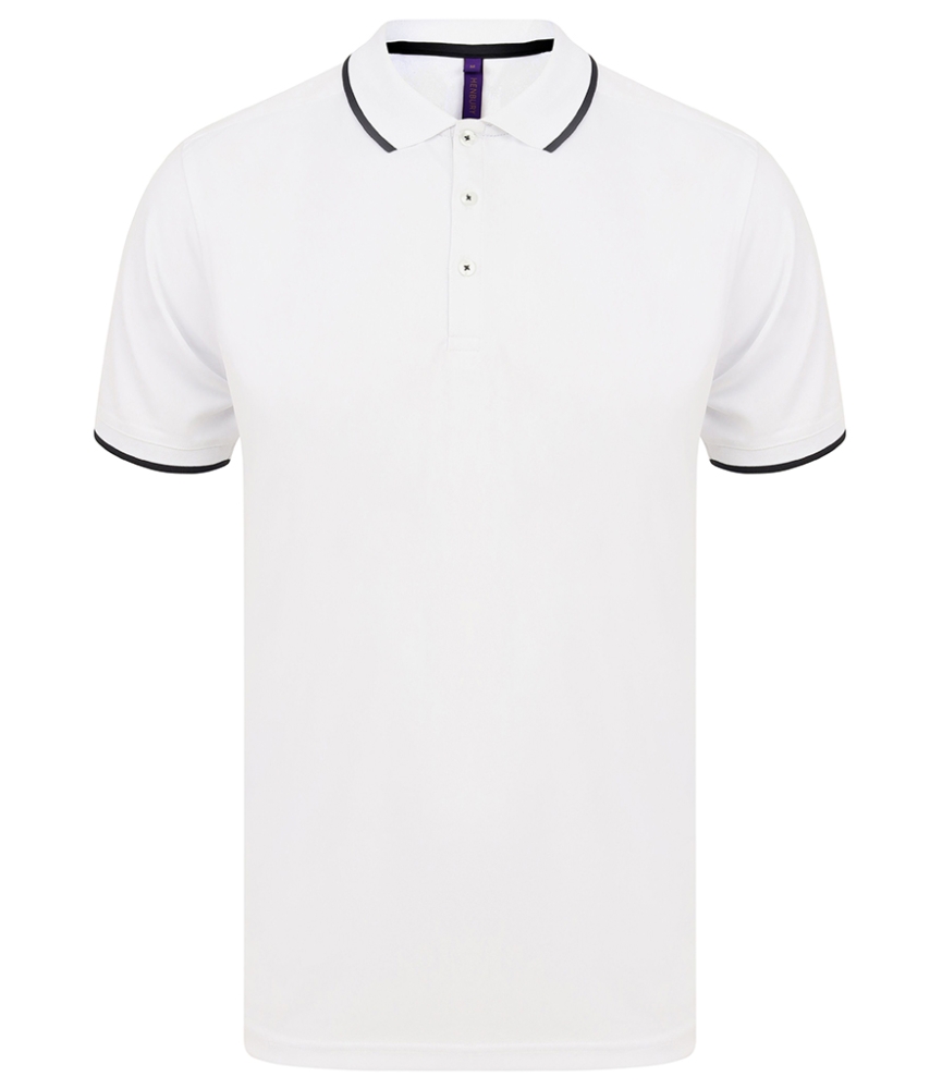 Henbury HiCool® Tipped Polo Shirt