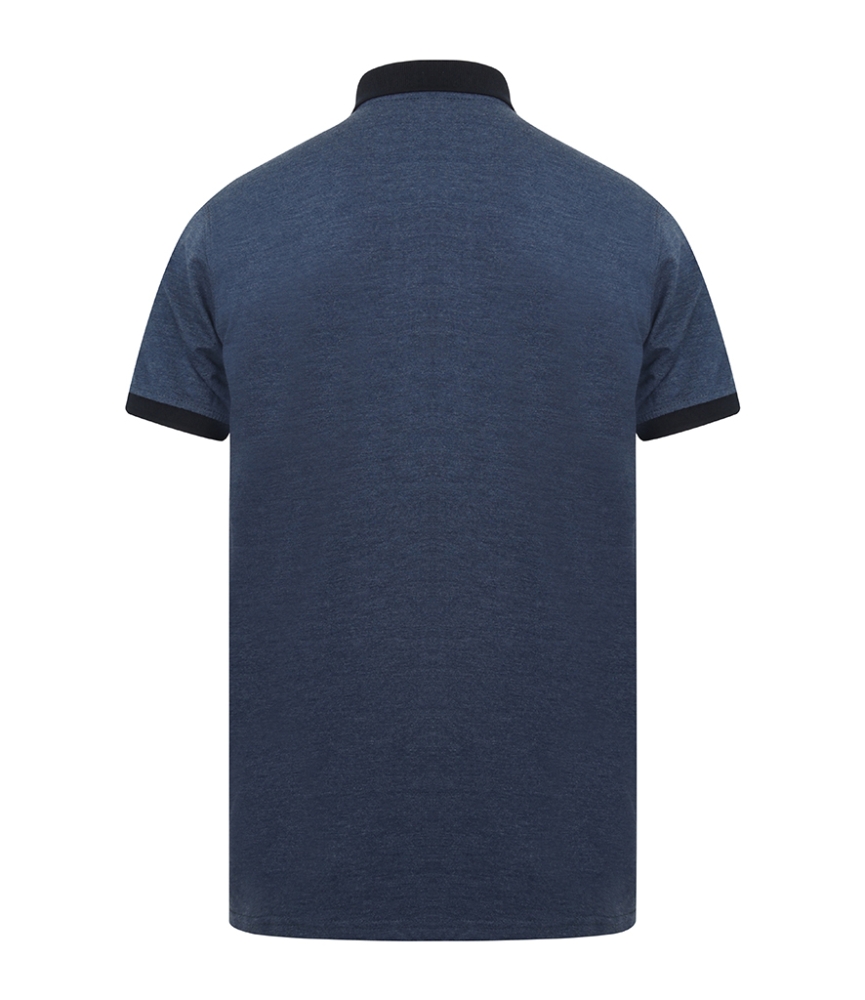 Henbury Contrast Tri-Blend Jersey Polo Shirt