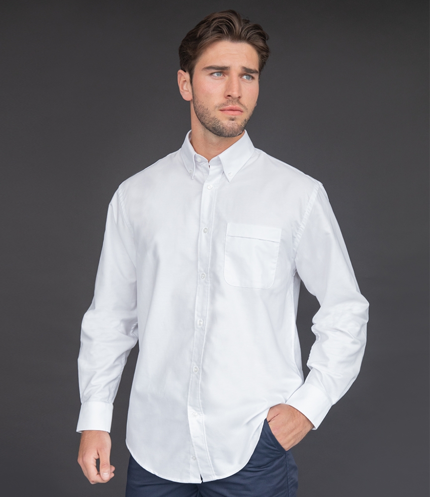 Henbury Long Sleeve Classic Oxford Shirt
