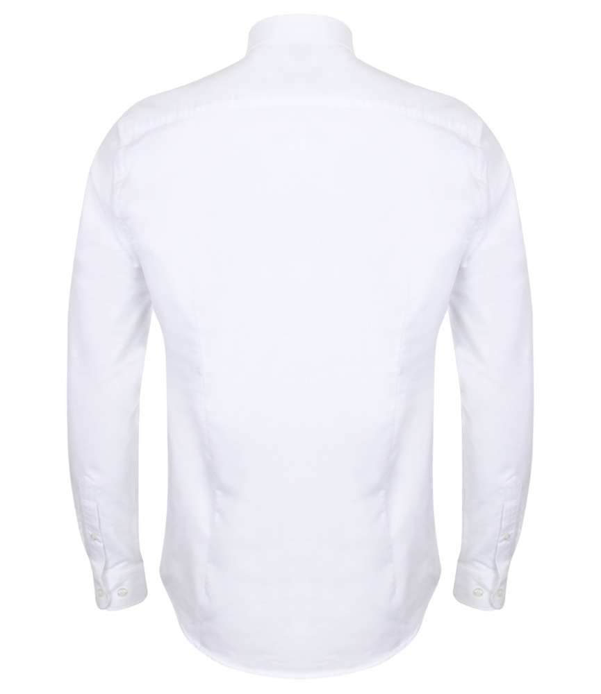 Henbury Modern Long Sleeve Slim Fit Oxford Shirt