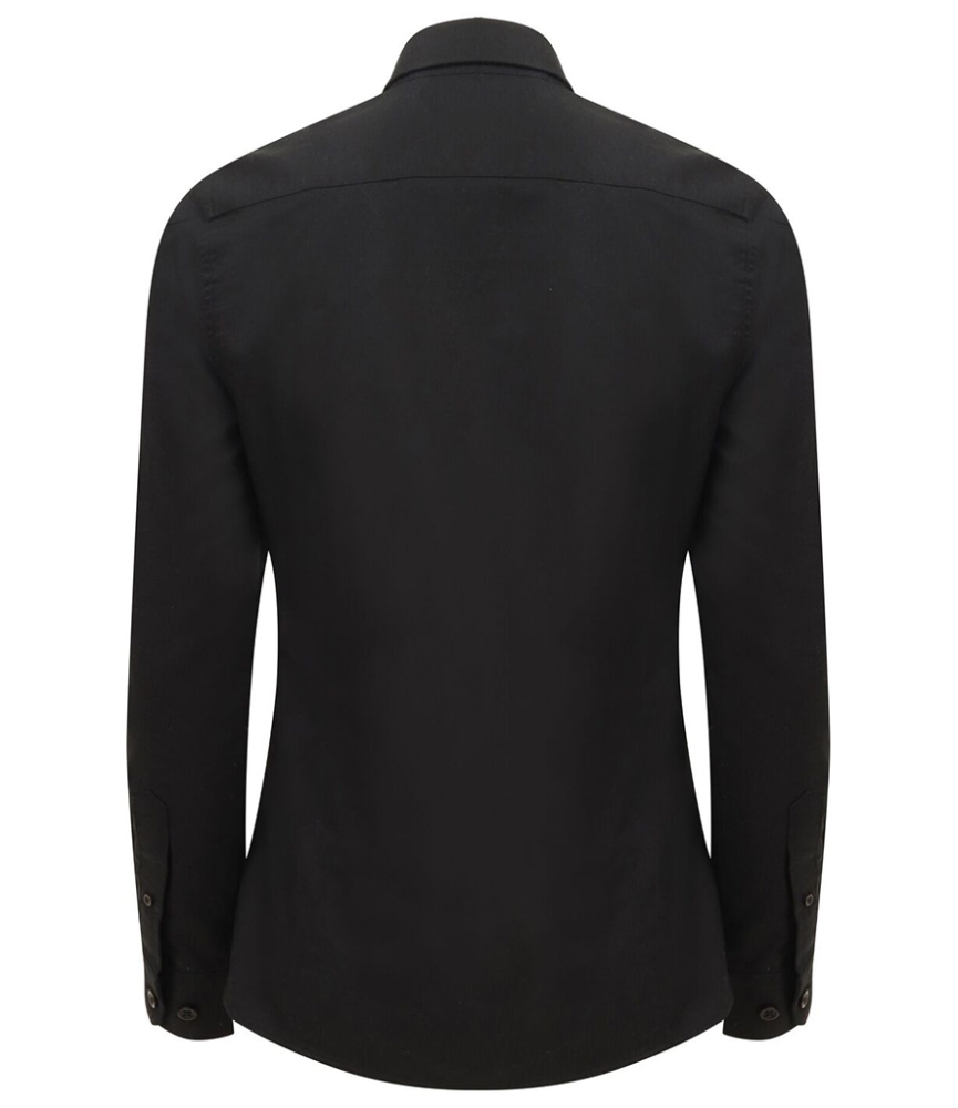 Henbury Ladies Modern Long Sleeve Regular Fit Oxford Shirt