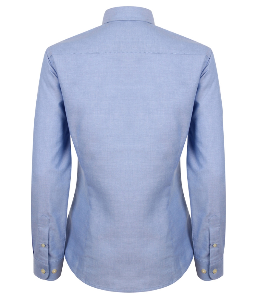 Henbury Ladies Modern Long Sleeve Regular Fit Oxford Shirt