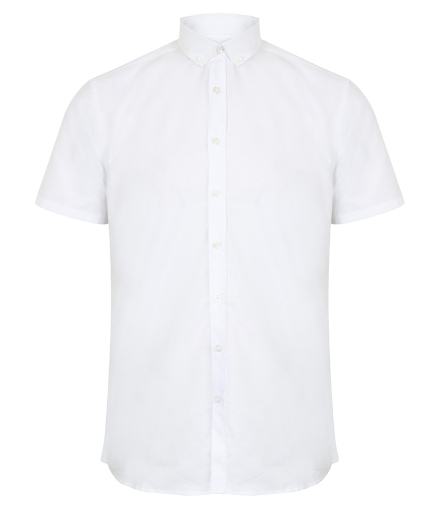 Henbury Modern Short Sleeve Regular Fit Oxford Shirt
