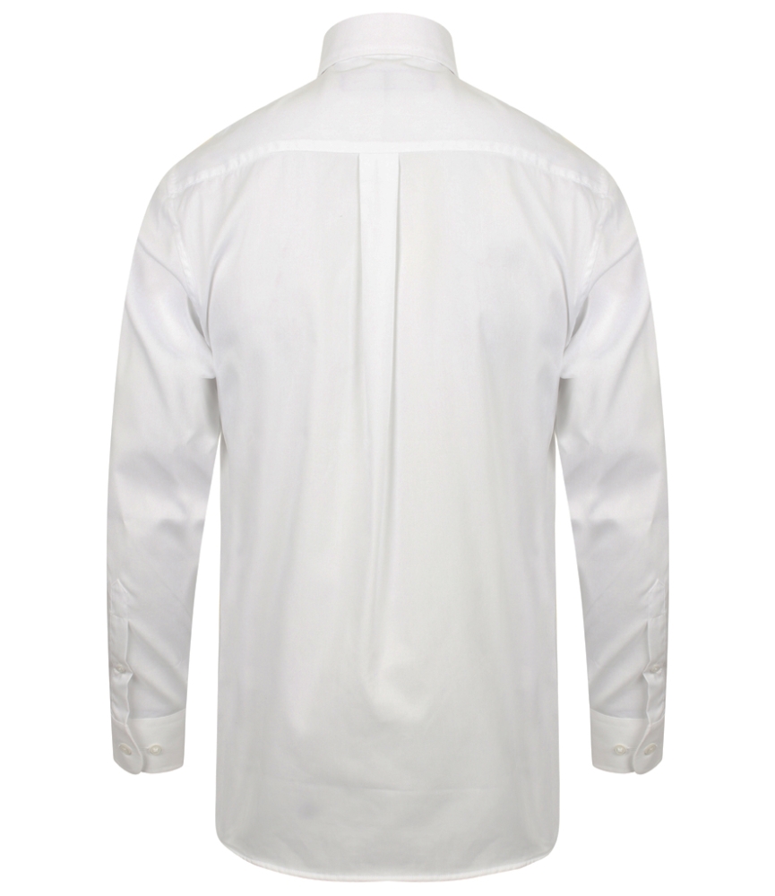 Henbury Long Sleeve Pinpoint Oxford Shirt