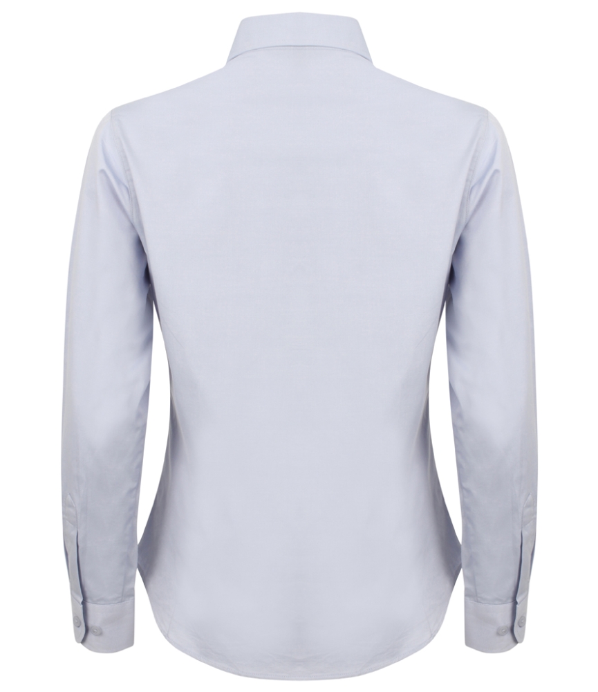 Henbury Ladies Long Sleeve Pinpoint Oxford Shirt