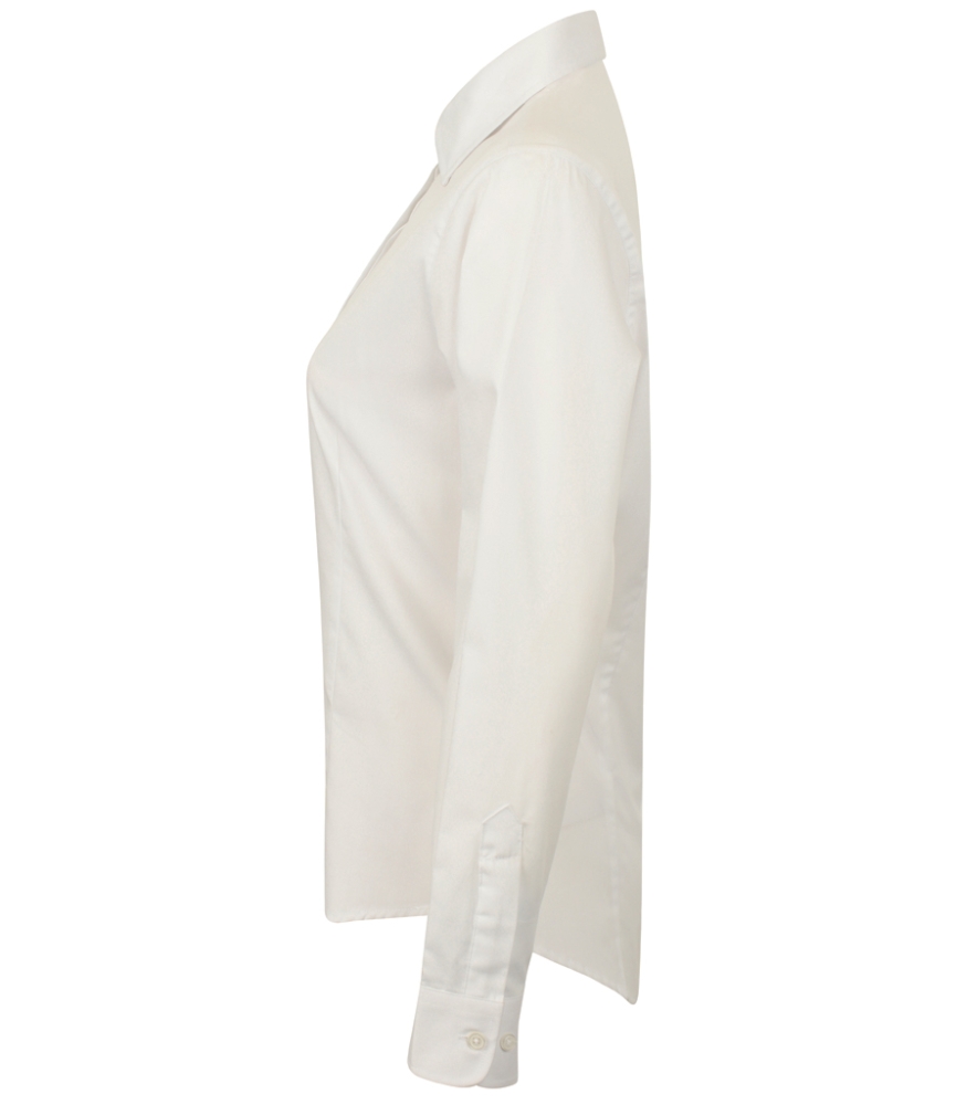 Henbury Ladies Long Sleeve Pinpoint Oxford Shirt