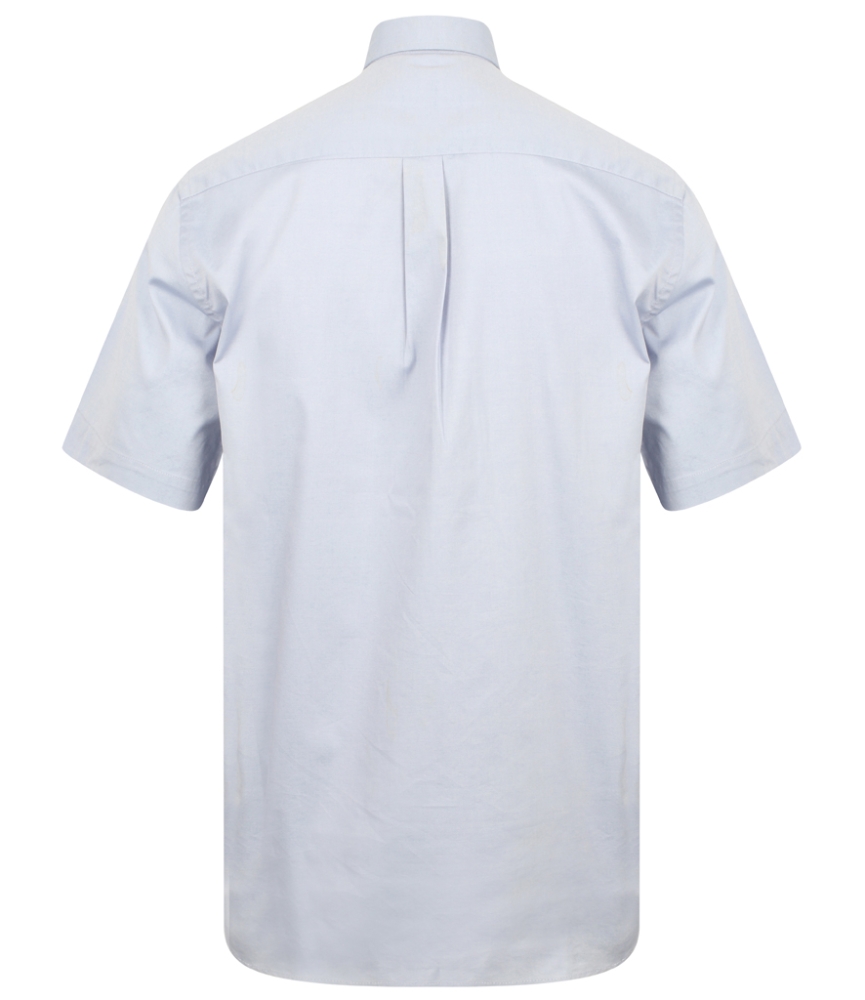 Henbury Short Sleeve Pinpoint Oxford Shirt