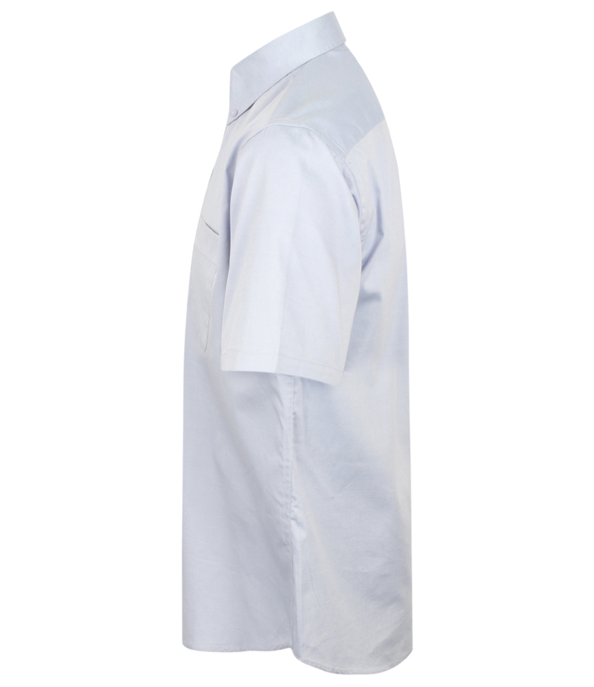 Henbury Short Sleeve Pinpoint Oxford Shirt