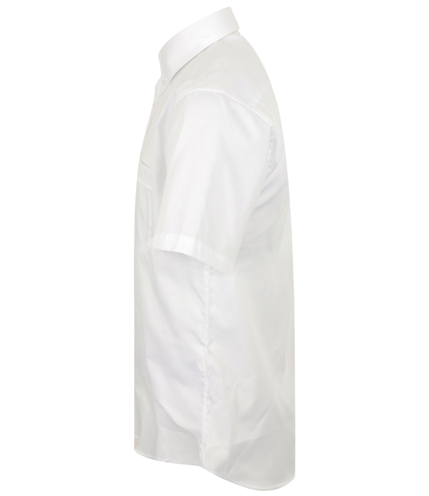 Henbury Short Sleeve Pinpoint Oxford Shirt