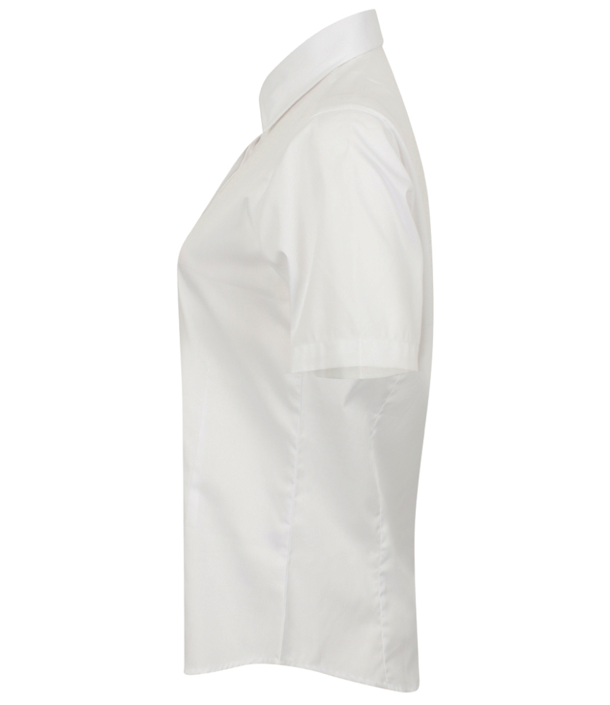 Henbury Ladies Short Sleeve Pinpoint Oxford Shirt