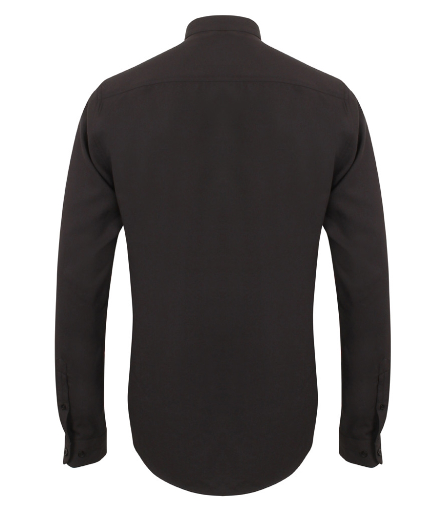 Henbury Mandarin Roll Sleeve Anti-Bac Wicking Shirt