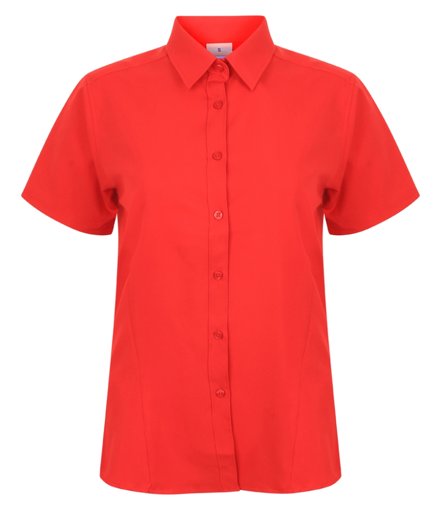 Henbury Ladies Short Sleeve Wicking Shirt
