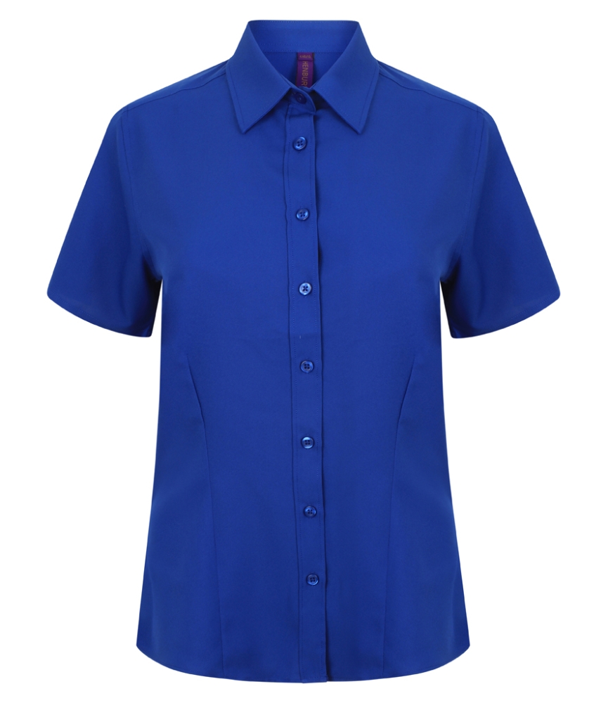Henbury Ladies Short Sleeve Wicking Shirt