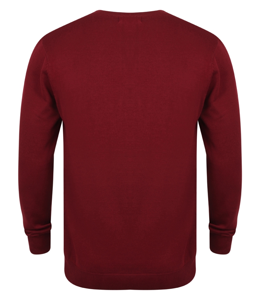 Henbury Lightweight Cotton Acrylic V Neck Sweater