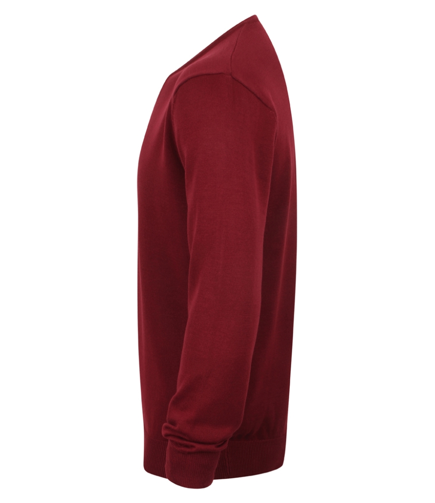 Henbury Lightweight Cotton Acrylic V Neck Sweater