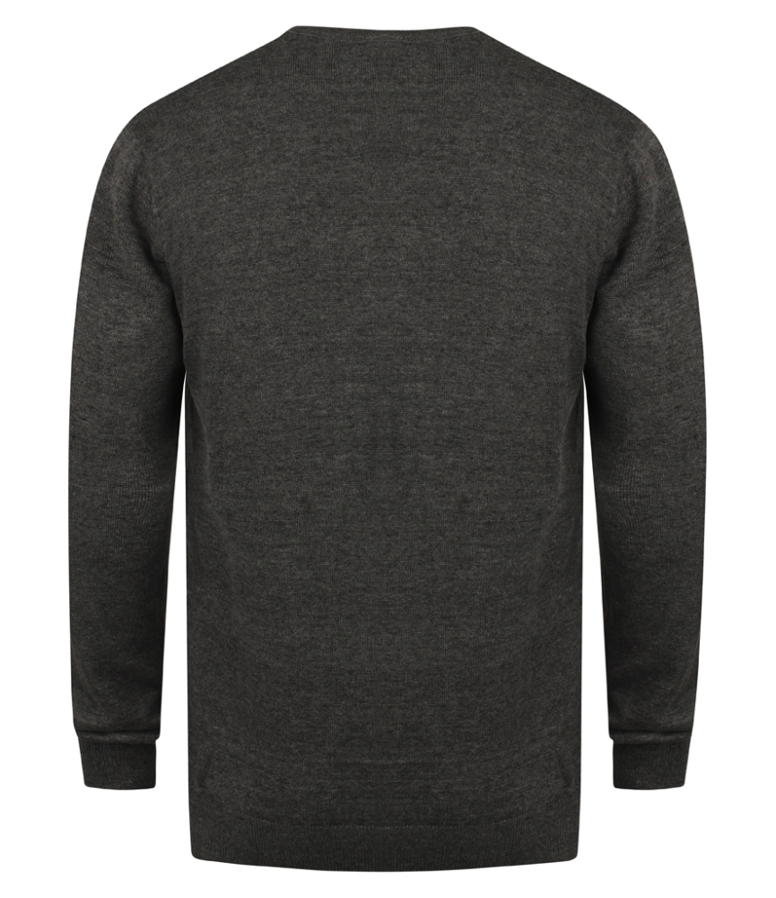 Henbury Lightweight Cotton Acrylic V Neck Sweater