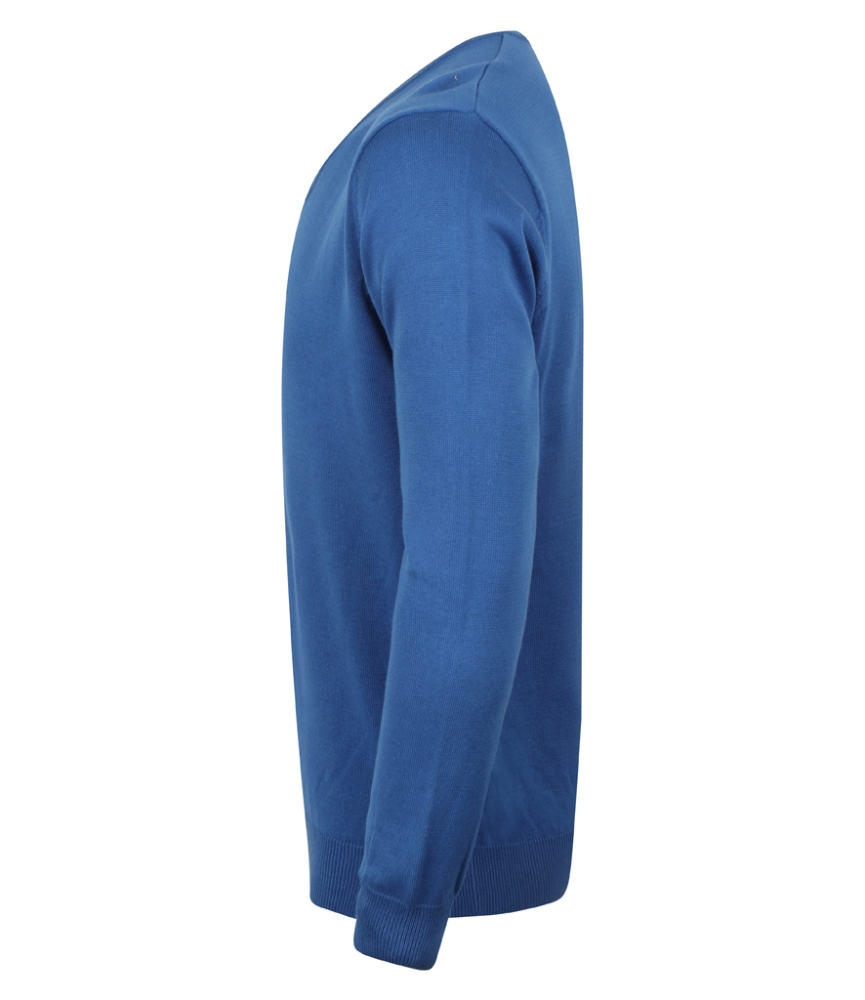 Henbury Lightweight Cotton Acrylic V Neck Sweater