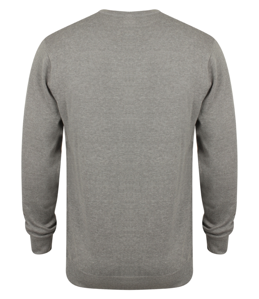 Henbury Lightweight Cotton Acrylic V Neck Sweater