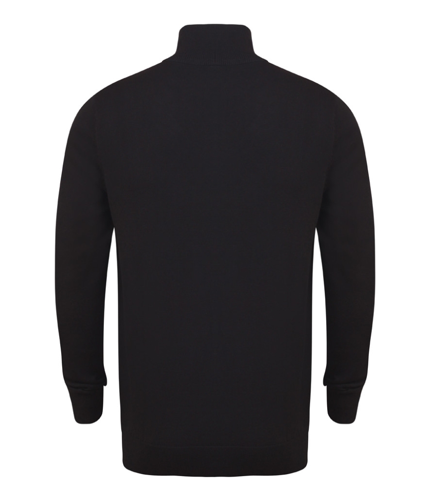 Henbury Zip Neck Sweater