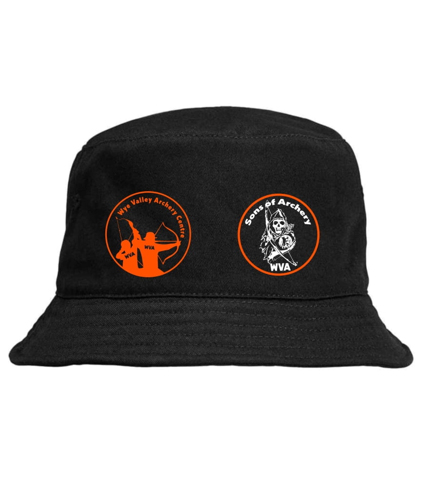 Wye Valley Black Twill Bucket Hat 