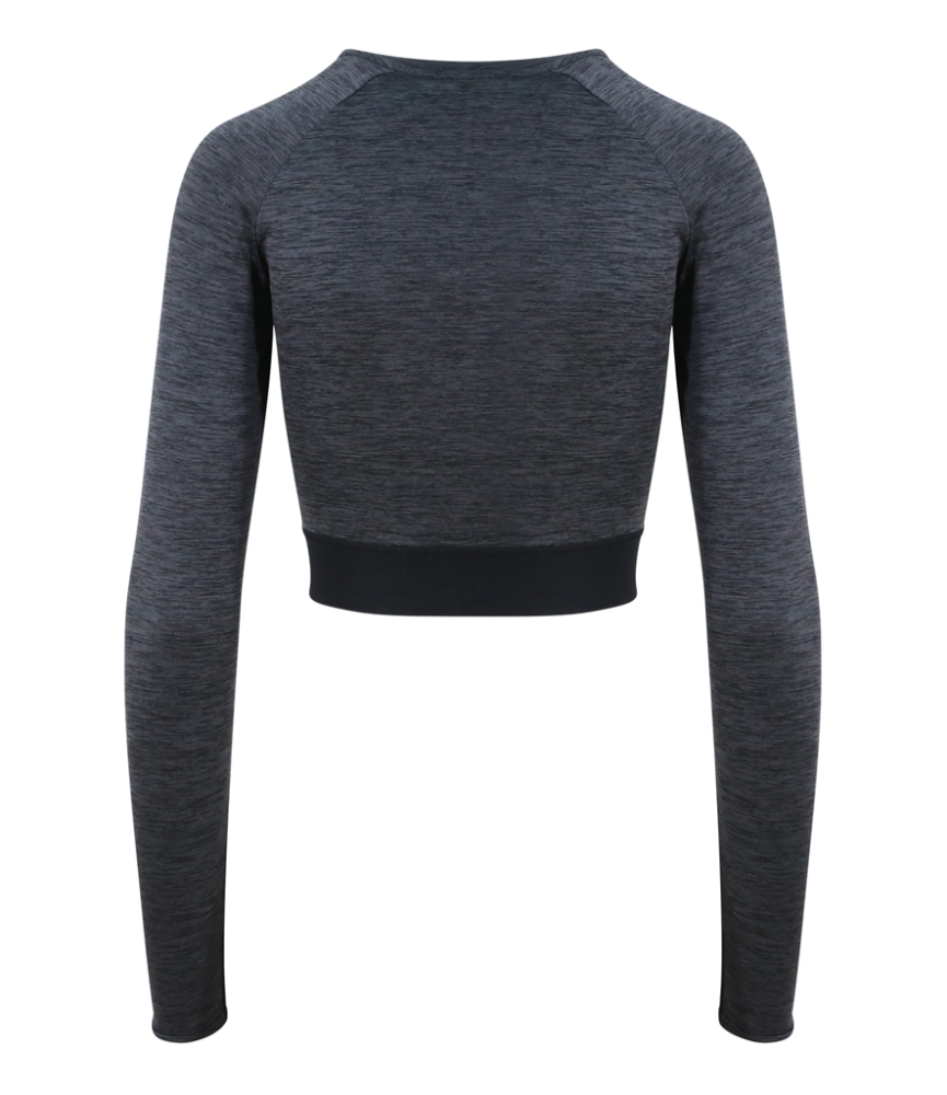 AWDis Ladies Cool Long Sleeve Crop Top